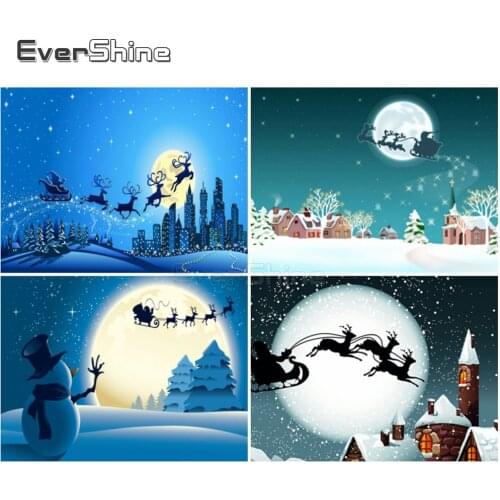 EverShine 5D Diamond Painting Full Drill Square Christmas Cross Stitch Bead Embroidery Sale Diamond Art Winter Holiday Gift