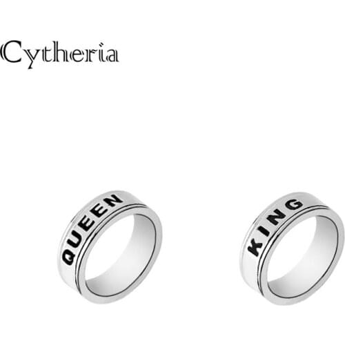 Queen rings for women Knuckle Rings men birthday Gift lover Ring couple his queen her king statement finger wear boyfriend girls