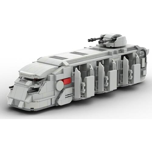 MOC Space Wars Imperial Soldiers Troop Transport Car Building Blocks Kit Carrier Vehicle Model Toys For Children Birthday Gifts