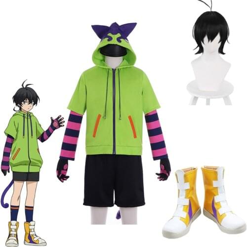 SK8 The Infinity Miya Cosplay Costumes Anime Role Play Hoodies Cat Ear Tail Jacket Uniform Shoes Suit For Women Men Halloween