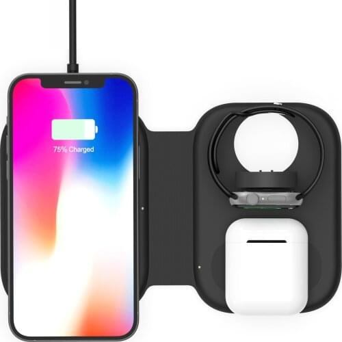 For Samsung Magnetic Wireless Charger 15W Fast Charging Station For iPhone 12Pro Max Chargers For Apple Watch Airpods pro charge