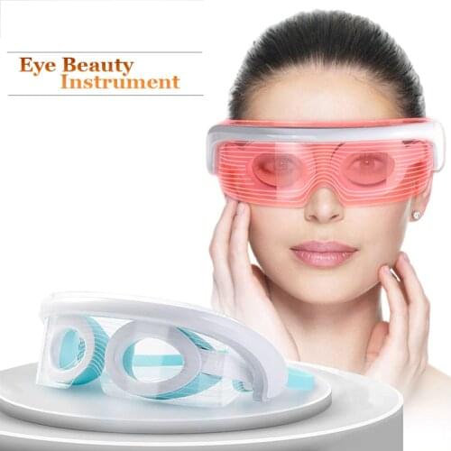 LED Color Light Beauty Eye Massager Spectrometer Hot Compress Eye Mask Eye Care Acupoint Massage Physiotherapy Instrument