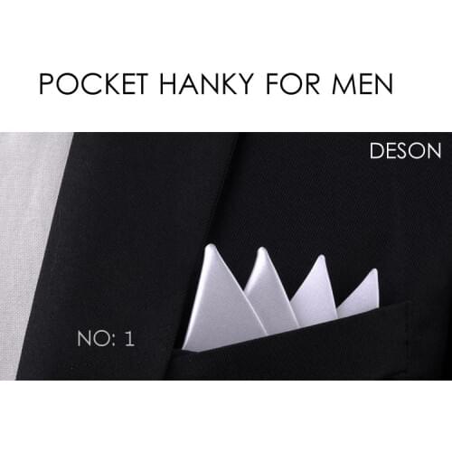 Men Pocket Square Hankerchief Solid Pocket Wedding Party Accessories Handkerchief Hanky