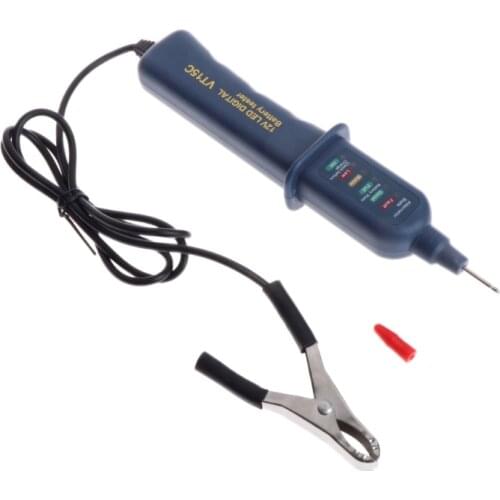 New HOT 12V Digital Battery Auto Alternator Tester with 6 LED For Car Motorcycle Truck