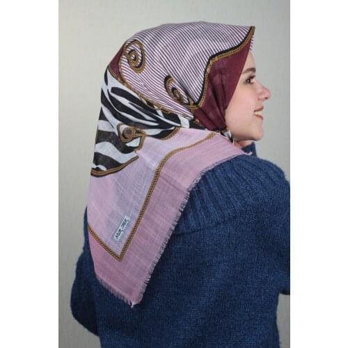 NUR SILK PATTERNED LINEN FLAMLI SCARF-DESEN-27-RENK-03