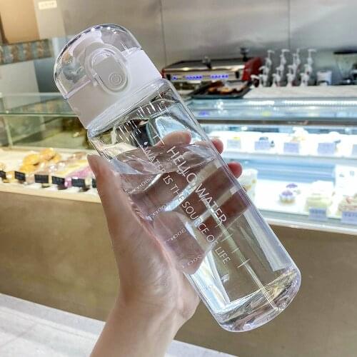 780ml Plastic Bottle Transparent Water Bottles Leak-proof Drinkware Portable Outdoor Drinking Cup Personalized Drinkware Cups