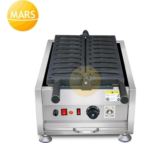 Commercial Non-stick Corn Shape Waffle Stick Maker Corn Dog Machine Lolly Waffle Maker Crispy Stick Machine Muffin Waffles Pan