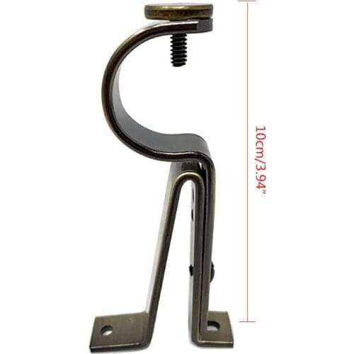 YYSD Adjustable Curtain Rod Bracket 28mm Wall-mounted Home Premium Rod Bracket for Walls Drapery Rod Holder for Office Home