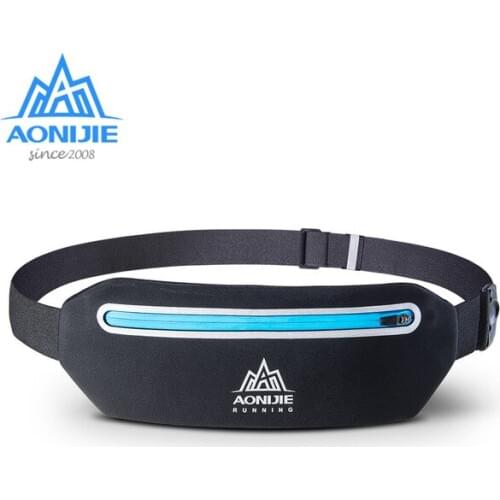 AONIJIE W922 Adjustable Slim Running Waist Belt Jogging Bag Fanny Pack Travel Marathon Gym Workout Fitness 6.8-in Phone Holder