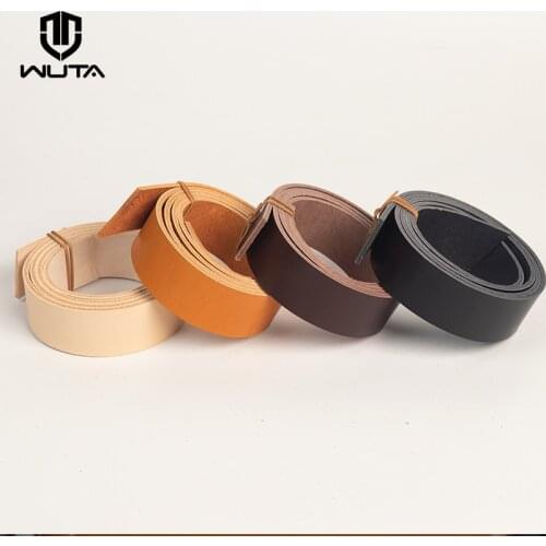 WUTA 15/20/25/30mm Width Vegetable Tanned Leather Shoulder Strap Blank Genuine Leather Belt Strip For Backpack Should Bag