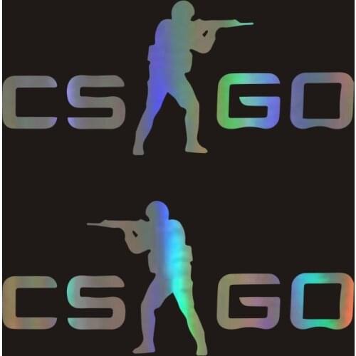 Funny CS Go Car Body Sticker 3D Car Cartoon Vinyl Sticker Reflective Car Decal Wholesale Car Styling Accessories Stickers