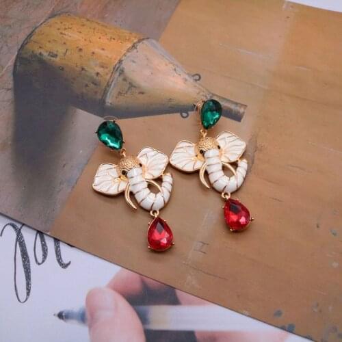 Modern Earrings Elephant Stud Enamel Personality Jewelry Statement Charm Pendant Accessories For Women