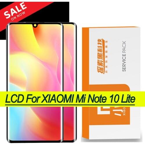 Original 6.47" for Xiaomi Mi Note 10 Lite LCD Screen Display Touch Panel Digitizer for Xiaomi Note 10 Lite M2002F4LG M1910F4G