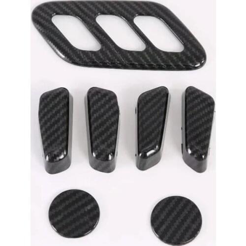 Car-Styling Accessory For Hyundai Sonata DN8 2020 2021 Interior Boss Key Seat Adjustment Knob Button Switch Cover Trim Sticker