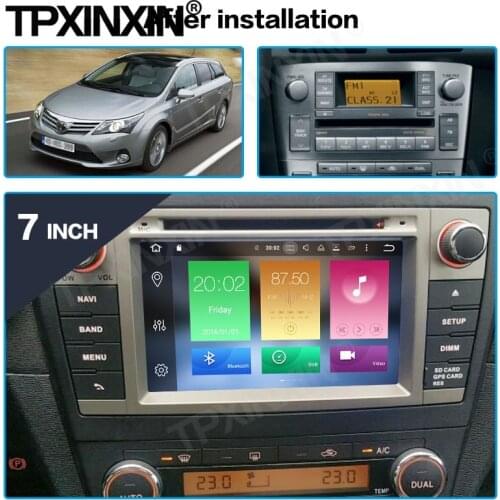 64G Car Radio 2Din Stereo Receiver Android For Toyota Avensis T27 2009 2010 2011 2012 2013 2014 2015 Multimedia Player Head Unit