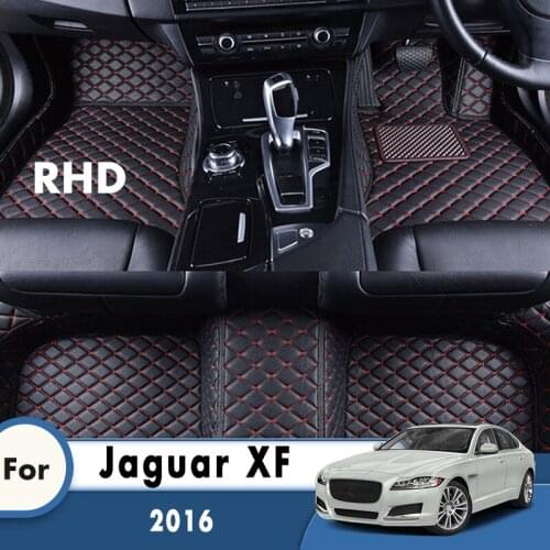 RHD Car Floor Mats For Jaguar XF 2016 Carpets Custom Auto Accessories Interior Foot Pads Automobiles Artificial Leather