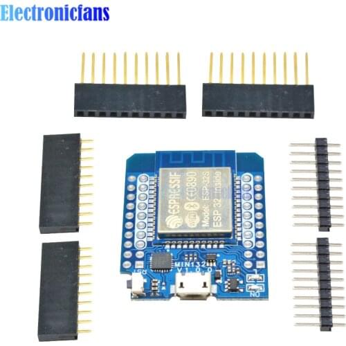 For Wemos MINI D1 ESP32 ESP-32S Wireless WiFi + Bluetooth For Wemos D1 Mini Esp8266 CP2102 Module With Pins