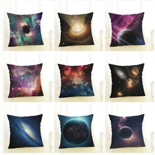 45x45cm Starry sky Sofa Pillowcase Pink Cushion Cover Throw Pillow Case Home Sofa Bed Chair Decoration 17.72x 17.72inch