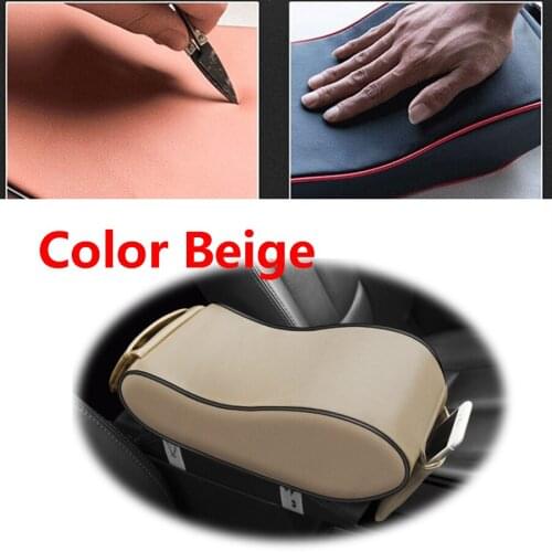 PU Leather Car Truck Center Box Cover Armrest Arm Pad Storage Pouch Bag 1x Increase the height of the hand-held box mat