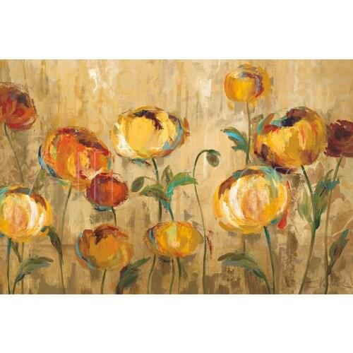 Flower Oil painting online Joyful Ranunculi Silvia Vassileva Painting Modern Canvas art Room decor High quality Hand painted