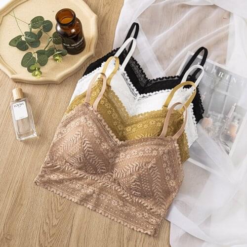Summer Women Lace Bralette Adjustable Shoulder Strap Girls Sleeping Wrap-around Strapless Bra Lingerie Top Plus Size