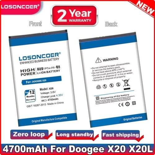 Аккумуляторы для телефонов DOOGEE X20 LOSONCOER China At AliExpress
