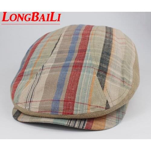 Fashion Boinas Masculinas Plaid Beret Hats Brand Visors Newsboy Caps For Men Free Shipping PBFE008