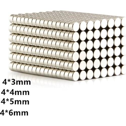 50/100PCS 4x3/4/5/6mm Mini Small Round Magnets N35 Neodymium Magnet Diameter 4x3/4/5/6mm Permanent Magnet NdFeB Strong Magnet