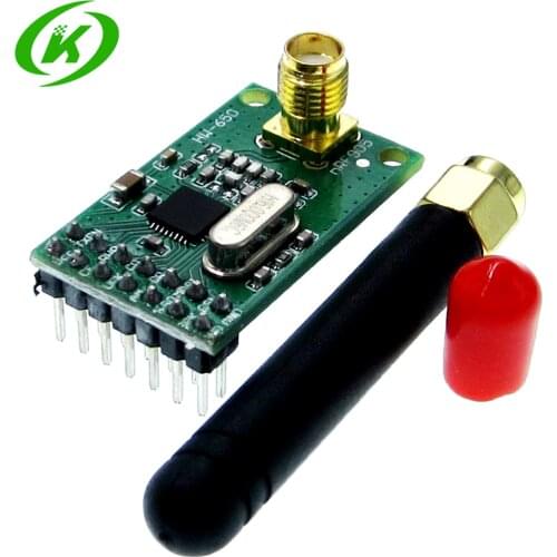 NRF905 Wireless Transceiver Module Wireless Transmitter Receiver Board NF905SE With Antenna FSK GMSK Low Power 433 868 915 MHz