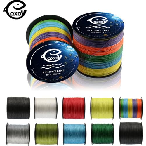 QXO Braided Wire Materials Fishing Peche PE Fishing Line Multifilament 4 Stands Tippet 100m 300m 500m Goods For Fishing Hercules