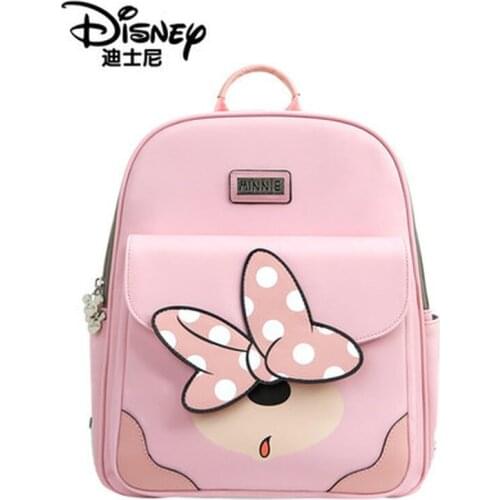 Disney Mickey Minnie Diaper Bag Cartoon Mommy Bag Fashionable Backpack Cute Multifunctional Baby Going Out Practical Backpack