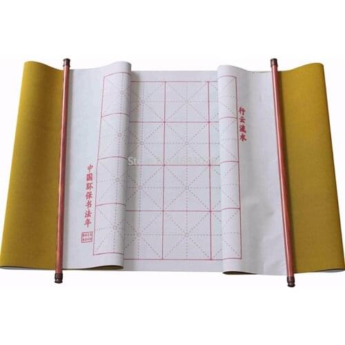 Water Writing Scroll Cloth Paper Writing Painting Chinese Calligraphy Practice Scroll Cloth Paper Repeat Use Magic Water Write C