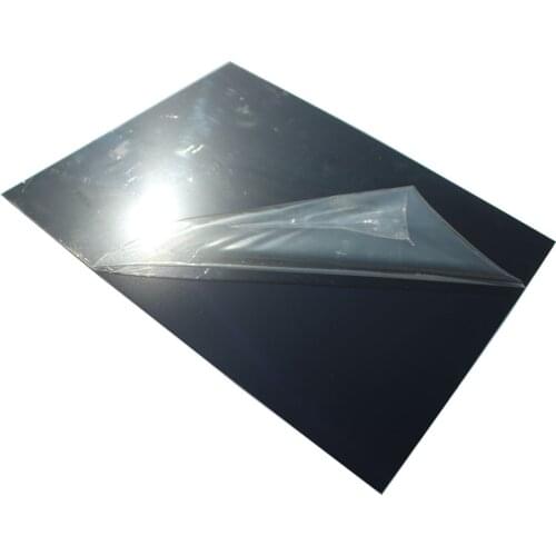0.4mm 0.5mm 1000 Series Gloss Black Mirror Aluminium Sheets Custom Color Size Laser Engraving Coated Aluminum Decoration Plates