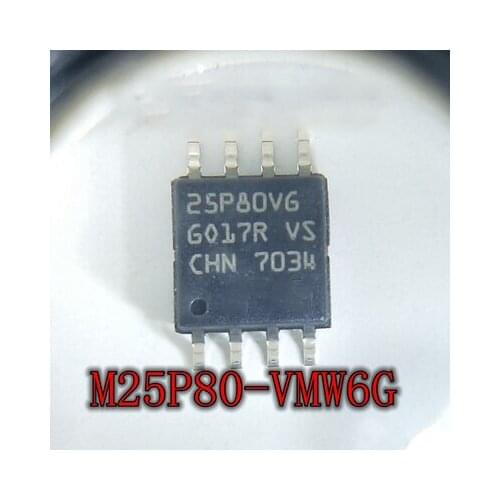 10pcs/lot M25P80-VMW6G M25P80V M25P80 25P80 SOP-8 In Stock