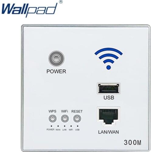 300M Wall Embedded Wireless WIFI AP Router USB Socket Outlet Wall Charger WiFi Smart Socket Electric USB Wall Sockets