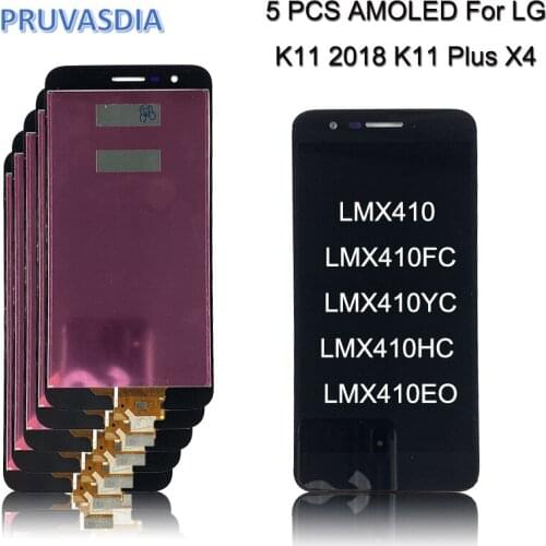 Lot 5 PCS For LG K11 Plus K11+ LCD Display with Touch Screen Digitizer Assembly Free Shipping For LG K11 Plus Display K11 2018