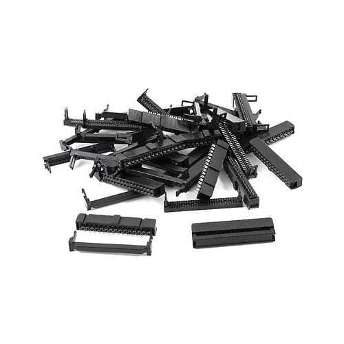 50 Pcs IDC Cable Connector FC-30P 30Pin 2.54mm ISP 3 in1 JTAG Socket Connectors For Flat Ribbon Cable