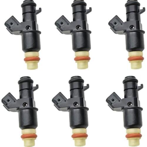6PCS Very Good Condition 16450-PWC-J01 fuel injector for HONDA CIVIC 1.8L 2006~2014 CR-Z 1.5L 2011~2014 FIT 1.5L 2007~2014