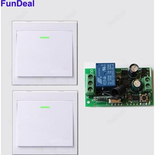 AC 220V Receiver Wireless Remote Control Switch Wall Panel Remote Transmitter Hall Bedroom Ceiling Light LED Lamp Wireless TX RX