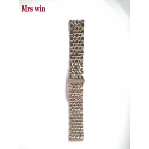 Mrs win 22mm Solid Stainless Steel wristband watch bracelet Silver Polishing new band for 316L stainless steel