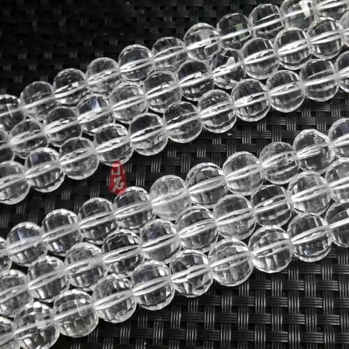 9x11mm Natural White Clear Quartzs Stone Beads Rondelle Faceted DIY Loose Beads For Jewelry Making beads Accessories 38cm