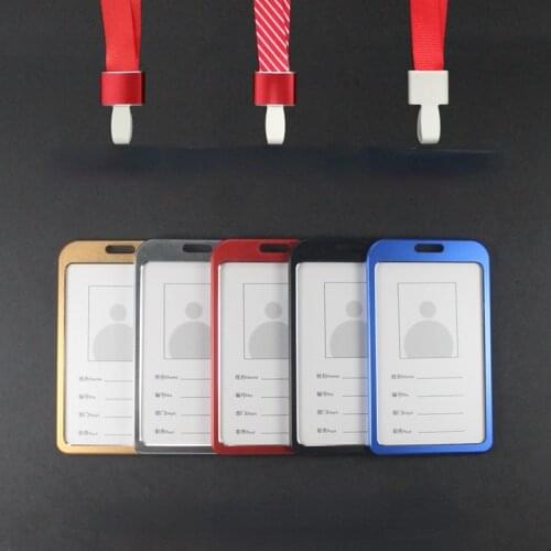 Lanyard Credit Card ID Holder Business Security Pass Tag Holder with Lanyards Office Company Supplies Work Bus Card Holder