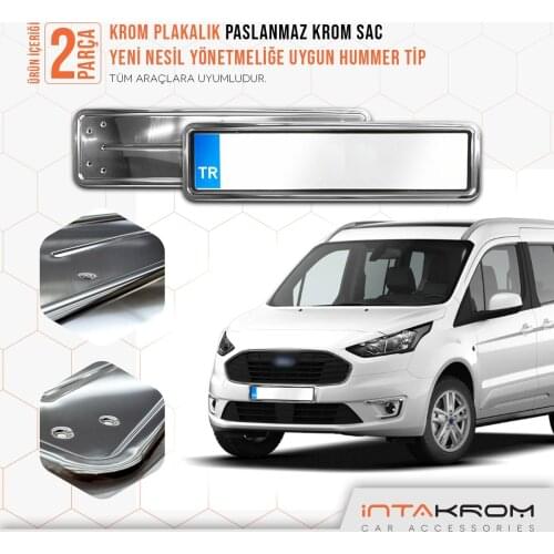 For Ford Transit Chrome Plates Of Hummer type 2 PCs Chrome Styling Accessories Car Outdoor Track Modified Designed Stainless steel