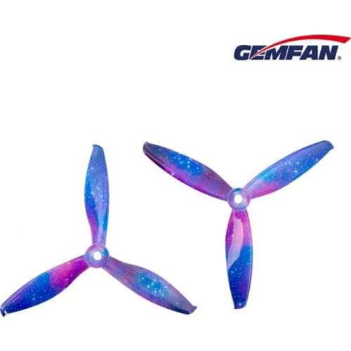 Gemfan 5043 5inch tri-blade/3 blade CW CCW propeller Starry sky star prop compatible xing camo 2207 brushless motor for FPV part