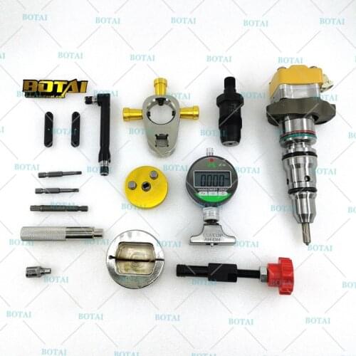 For Cat 3126 3126B C7C9 C-9 HEUI Injector Disassemble Clamp Seal Ring Install Tool And EUI EUPvalve stroke Measure Tool Sets