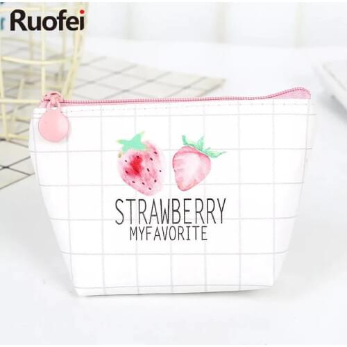 Hot sales Cartoon Candy Color Coin PU Purse Key Wallet Earphone Organizer Storage Box Cute Cartoon Money Bag Men and women walle