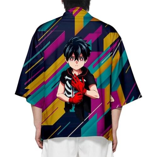 2021 New Kemono Jihen Cosplay Cape Monster Incident Kabane Kusaka Akira Print Robe Haori Shawl Halloween Costume Accessory