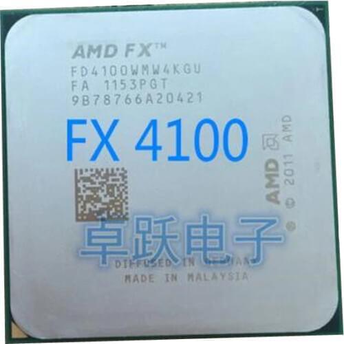 AMD FX 4100 AM3+ 3.6GHz 8MB CPU processor FX serial scrattered pieces FX-4100 free shipping