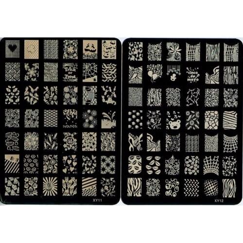 Nail Stamping Plates stamper Nail Templates 1Pcs Stamp Image Plate Nail Art Stamping Kit DIY Image Plate Template XY