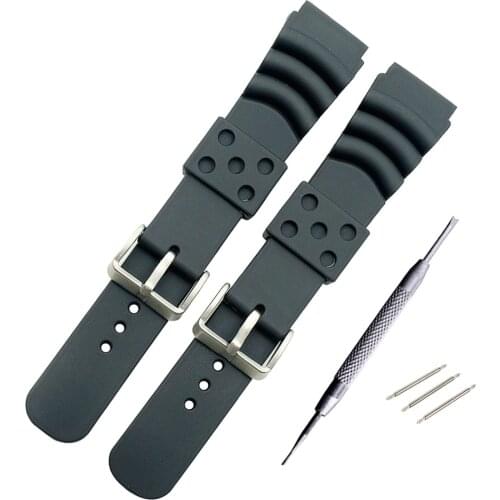 22mm 20mm 18mm Replacement for Rubber Diver Watch Strap silicone Band for seiko SKX171/173KX779/781DAL1BP DIY Replace
